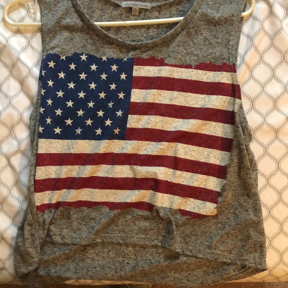 American flag crop top